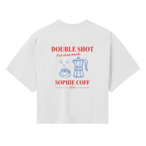 Camiseta crop - Double shot